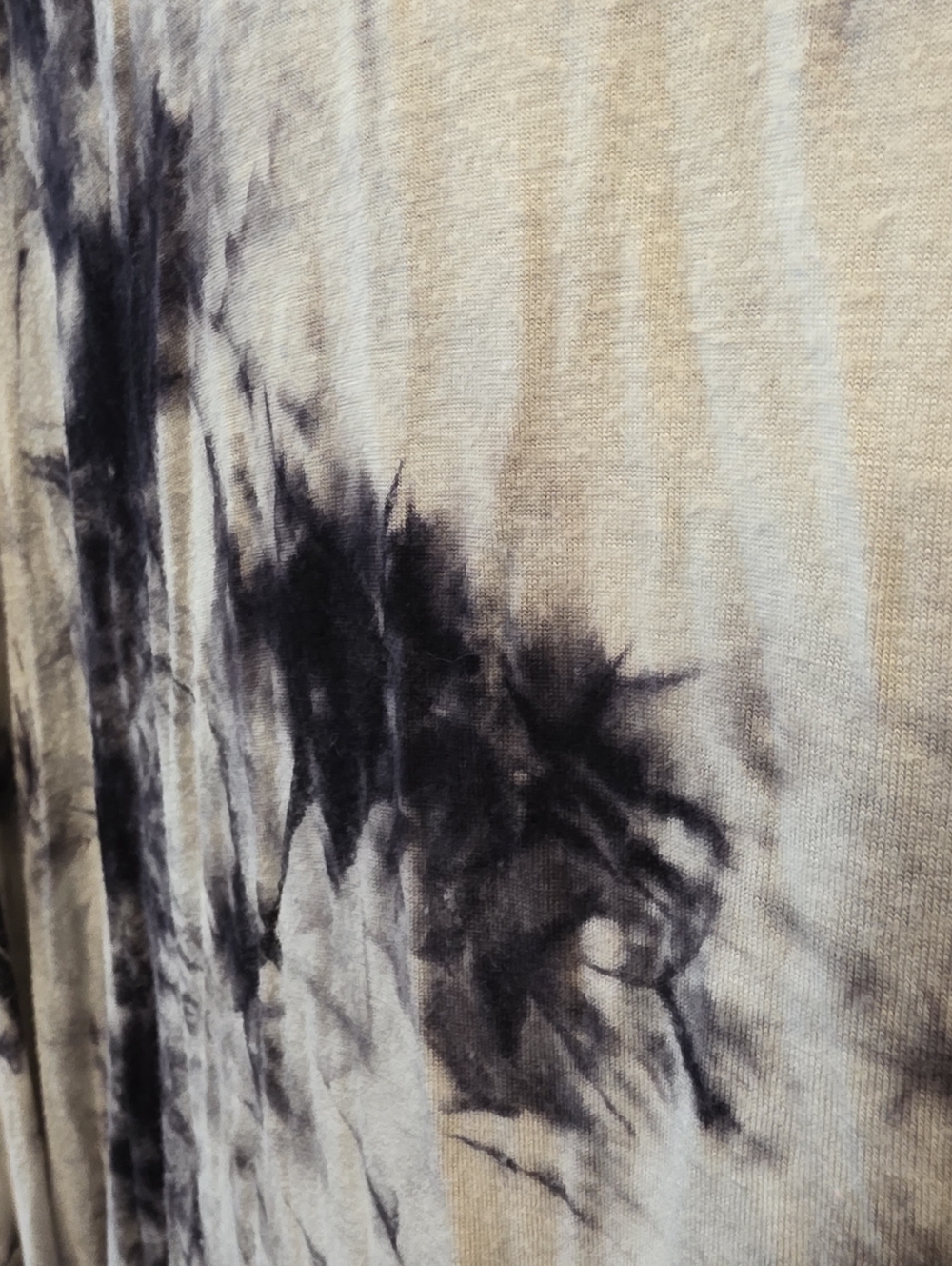 Miracle Berry White And Black Tie Dye Hi-Lo Tunic Size X-Large - Picture 4 of 8